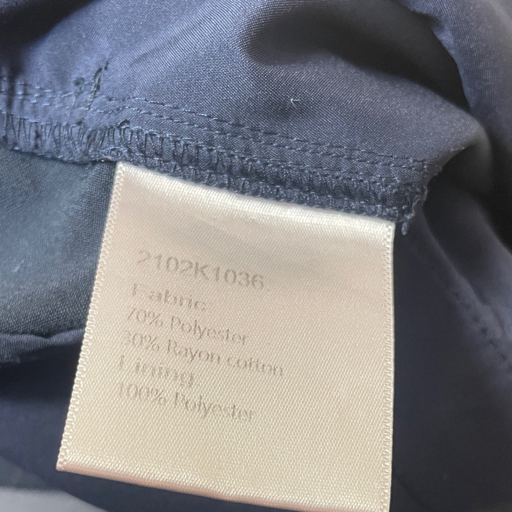 J.ING Navy Pinstripe Dress Trousers - Picture 5 of 6